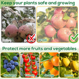 2 Pack 8.2 x 6.6 ft Fruit Tree Netting Covers with Drawstring