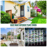 WellSign 63 Inch Metal Pipe Garden Trellis for Climbing Plants Outdoor
