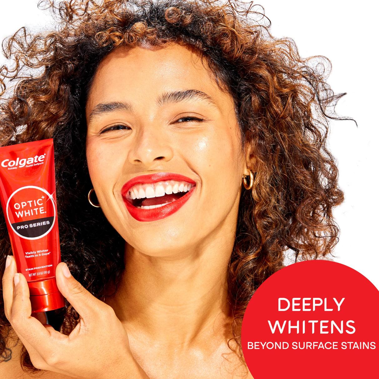 Colgate Optic White Pro Series Stain Prevention Hydrogen Peroxide Toothpaste, Teeth Whitening Toothpaste, Effectively Removes Tea, Coffee, and Wine Stains, Enamel-Safe for Daily Use, 3 Pack, 3.0 oz