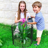 JILLSKY 16" Chicken Wire Plant Cages, 6 Pack