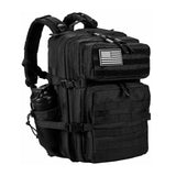 LHI Military Tactical Backpack for Men and Women 45L Army 3 Days Assault Pack Bag Large Rucksack with Molle System Black