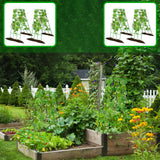 No Assembly Required Cucumber Trellis,2 Pack Trellis for Cucumbers,Outdoor Raised Bed Climbing Plant Support,A-Frame Garden Frame,Used for Vegetables,peas,Tomatoes,Squash,Melon and Fruit Frame