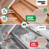 Clear Stair Treads Non-Slip 30"x6" - 15-Pack Indoor Stair Grips Non Slip for Wooden Steps - Anti Slip Adhesive Strips for Dogs & Elderly - Staircase Step Treads - Transparent Treads for Wood Stairs