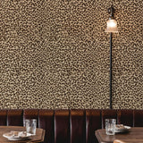 JiffDiff Leopard Print Peel and Stick Wallpaper, Waterproof Removable Self Adhesive Textured Wall Paper, Yellow Unique Funky Cheetah Contact Paper for Bedroom and Bathroom 120"X17.3"(14.4 sq. ft)