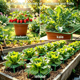 AWUREYIT 10 Pack Plastic Strawberry Plant Support Stands – Garden Wire-Style Frames for Raised Beds and Pots – Lightweight Stake Holders for Flower and Vegetable Plants – Outdoor and Indoor Gardening