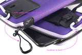 OneJoy Phone Purse bag for women, Mobile Phone Bag for Men, Neoprene Phone Pouch Case Carrying with Clip & Puller for iPhone, Phone Wallet with Lanyard M Size [Purple]