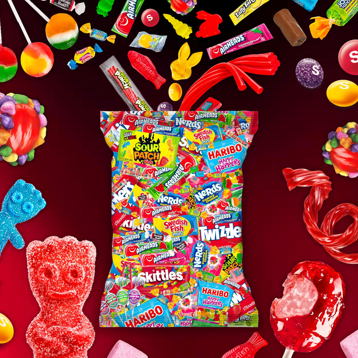 Bulk Candy Variety Pack - 6 lb Candy - Candy Bulk Individually Wrapped Candy- Christmas Candies - Holiday Candies - Piñata Filler Stuffers - Pinata Candy Stuffers - Candy Party Favors