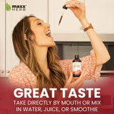 Maxx Herb Red Maca Root Extract - Max Strength Liquid Drops Absorb Better Than Powder or Capsules, for Stamina, Memory and Focus - 4 Oz Bottle (60 Servings)