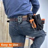 MUTUACTOR Magnetic Belt Clip Heav Duty, 2PCS Super Strong Tool Belt Tool Holster,Anti-Slip Rubber Coated Magnetic Belt Clip for Organizing Screwdrivers Hammers Wrenches for Father's Day