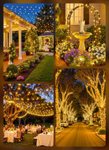 Brightown 2 Pack Solar String Lights Outdoor Waterproof, 80 FT 200 LED Solar Powered Christmas Lights with 8 Modes, Auto On/Off, Patio Lights for Outside Tree Garden Balcony Party Decor (Warm White)