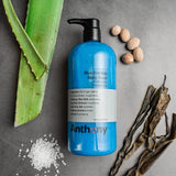 Anthony Exfoliating Body Scrub, Sea Salt, Vitamin C & Aloe Vera, Deep Cleans, Smooths Rough Patches, Soothes & Protects Skin, Hydrating Blue Sea Kelp Body Wash, 32 Fl Oz