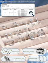 ADRAMATA Hypoallergenic Silver Earrings Stack for Women - 7Pairs Surgical Steel Small Huggie Hoop Stud Earrings Set Cartilage Jewelry Trendy Christmas Gifts Stylish