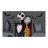 Gertmenian Nightmare Before Christmas Coir Doormat - 2x3 Welcome Mat (2-Pack), Ideal for High Traffic Areas in Front Door, Garage, Entryway - Welcome Nightmare/Jack & Sally, 80005