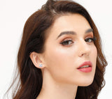 5 Pairs 925 Sterling Silver Square Stud Earrings for Women Men 3 4 5 6 7mm