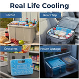 Kona Blue Ice Large Ice Packs for Coolers - Long Lasting Design - Refreezable Reusable Cooler Ice Pack (2)
