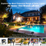 JEJOT Solar Spot Lights Outdoor Waterproof IP65,4 Pack,Cool Light,2 Lighting Modes Selectable, Solar Powered Yard Garden Solar Spot Lights for Outside Landscape Auto On/Off