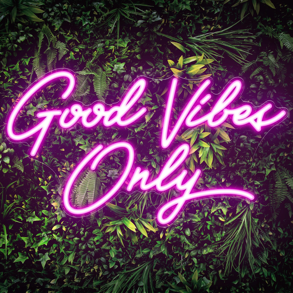 Kavaas Good Vibes Only Neon Signs for Wall Decor 17.7" x 9.9" | Pink Good Vibes Only LED Sign for Bedroom, Party, Bar, Salon - Best Gifts for Birthday, Christmas
