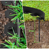 Sasylvia 2.5 Inch x 200 FT Landscape Edging Kit Garden Edging Border with 120 Spikes 10 Connectors Flexible Plastic Edge Border for Landscaping Lawn Garden Flower Beds Yard Paver Pathway(Black)