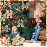 FuWeave 60 Pcs 10 x 10 Inch Vintage Christmas Quilting Fabric Rustic Christmas Fat Squares Patchwork Precut Strips Santa Claus Red Cardinal Fabric Bundles for Xmas Quilting Crafting DIY Craft Sewing