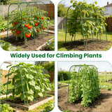 Cucumber Trellis for Raised Bed 48" L x 48" H U-Shape Garden Trellis for Climbing Plants Outdoor, Metal Arch Trellis for Vegetables, Plant Support for Tomato Pea Zucchini Grape Flowers
