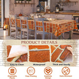 Kochorie 100 Ft x 54 Inch Retro Red Brick Wall Backdrop Tablecloth Roll with Cutter Box Disposable Vintage Stone Brick Door Wallpaper Tablecover for Christmas Halloween Birthday Party Decorations