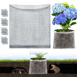 Aulock 5 Gallon Plant Root Protector for Gopher Voles Moles, 6 Pack Stainless Steel Guard Baskets Cages