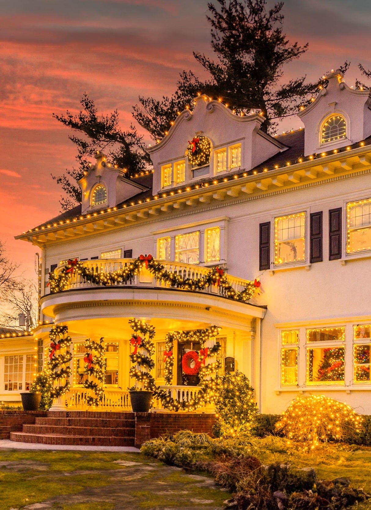 Solar String Lights Outdoor Waterproof, 2 Pack Total 144FT 400 LED Solar Powered String Light with 8 Lighting Modes, Waterproof Patio Lights, Christmas Outdoor Lights for Outside Tree, Warm White