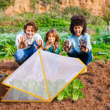 2 Pcs Garden Row Accelerator Plants Cover, 32" x 13" x 14" Foldable Raised Garden Beds Vegetable Rows Plant Protector, Plant Net Cage Guard Greenhouse Cover for Protect Vegetable Fruit from Animal