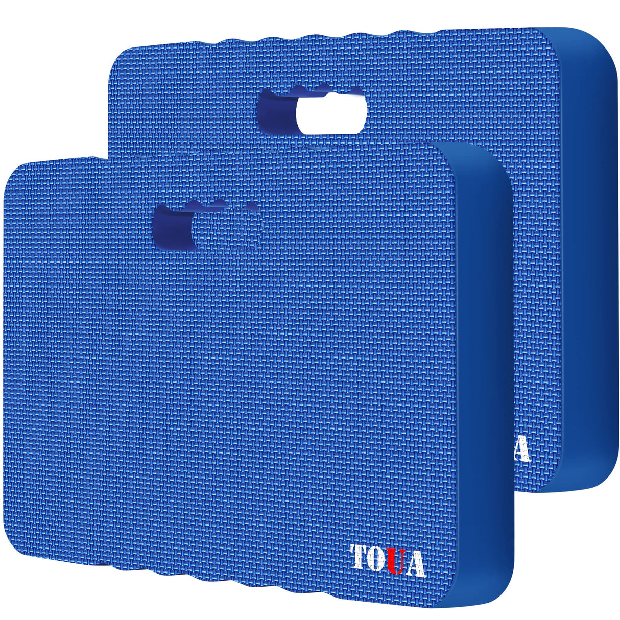 TOUA Garden Kneeling Pad, Kneeling Mat for Gardening, Bath Kneeler for Baby Bath, Large Support Knee 17.8x11x1.4 Thick High Density Foam Protective Knee, Knee Pads for Gardening, Planting Blue 2 Pack