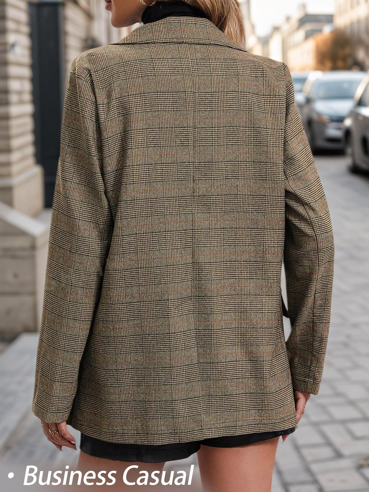 Mina Self Old Money Clothes 2025 Fall Outfits for Women Winter Brown Tan Khaki Womens Christmas Party Nye New Years Eve Clothes Womens Trendy Boyfriend Fashion Ladies Women's Blazers & Suit Jackets