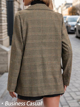 Mina Self Old Money Clothes 2025 Fall Outfits for Women Winter Brown Tan Khaki Womens Christmas Party Nye New Years Eve Clothes Womens Trendy Boyfriend Fashion Ladies Women's Blazers & Suit Jackets