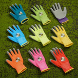Yumoin 18 Pairs Kids Gardening Gloves Children Garden Glove Foam Rubber Coated Yard Work Gloves for Kids Toddlers Youth Boys Girls (Medium (Age 6-8))