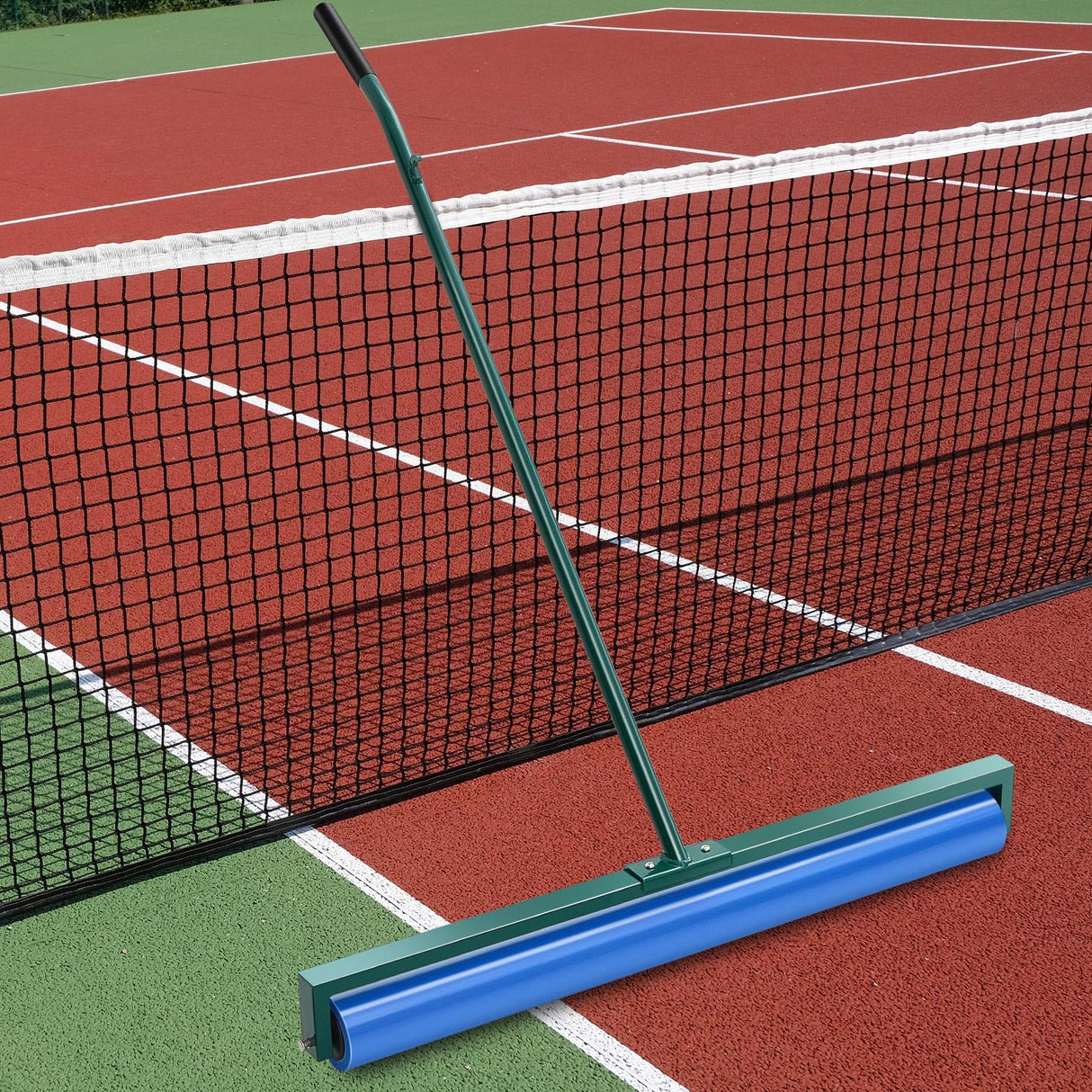 Suclain Tennis Court Squeegee 36 Inch PVA Foam Tennis Sponge Roller Lightweight Removes Water Quickly Clear Floors Tool for Tennis Basketball Sports Courts Garages(Blue,1pcs)