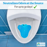 Premuim Large Urinal Screen Deodorizer 10 pack of 3D Wave – Anti-Splash Urinal Cake infused with Essential Oils for Long Lasting 30-Day Odor Control in Bathrooms Toilets Offices Schools, Ocean Breeze