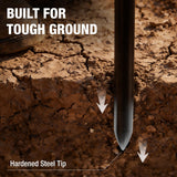 HOMESTEAD 48-Inch Soil Probe Rod with wide T handle, Comfortable Grip for Locating underground pipes and septic tanks