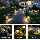 GIGALUMI Solar Outdoor Lights，16 Pack LED Solar Lights Outdoor Waterproof, Solar Walkway Lights Maintain 10 Hours of Lighting for Your Garden, Landscape, Path, Yard, Patio, Driveway