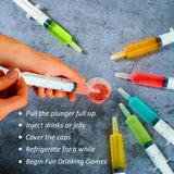 JOLLY PARTY 40Pack Jelly Shot Syringes, 1.5 oz Jelly Shot Syringe With Caps