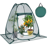 Homiton Pop up Garden Netting Cover Plant Guard Cover with 8 Stakes Bird Plant Tent Protector for Vegetables Fruits Flowers (1, 36 * 36 * 39 inch)