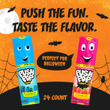 Push Pop Halloween Candy Lollipops, 24 Count, Assorted Party Favors