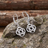 Sterling Silver Celtic Leverback Earrings