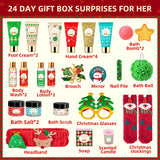 Skincare Advent Calendar 2026 for Adult Women - 24 Days of Beauty, Bath and Body Gift Set with Lotions, Scrub, Bath Bombs - Christmas Gift Basket for Girlfriend, Wife, Mom, Teen Girls