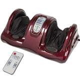 Best Choice Products Shiatsu Foot Massager for Pain Relief, Plantar Fasciitis, Neuropathy, Blood Circulation, Remote Control w/Compact Design - Burgundy