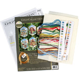 Dimensions Gold Collection Christmas Village Counted Cross Stitch Ornament Kit, 6 pcs