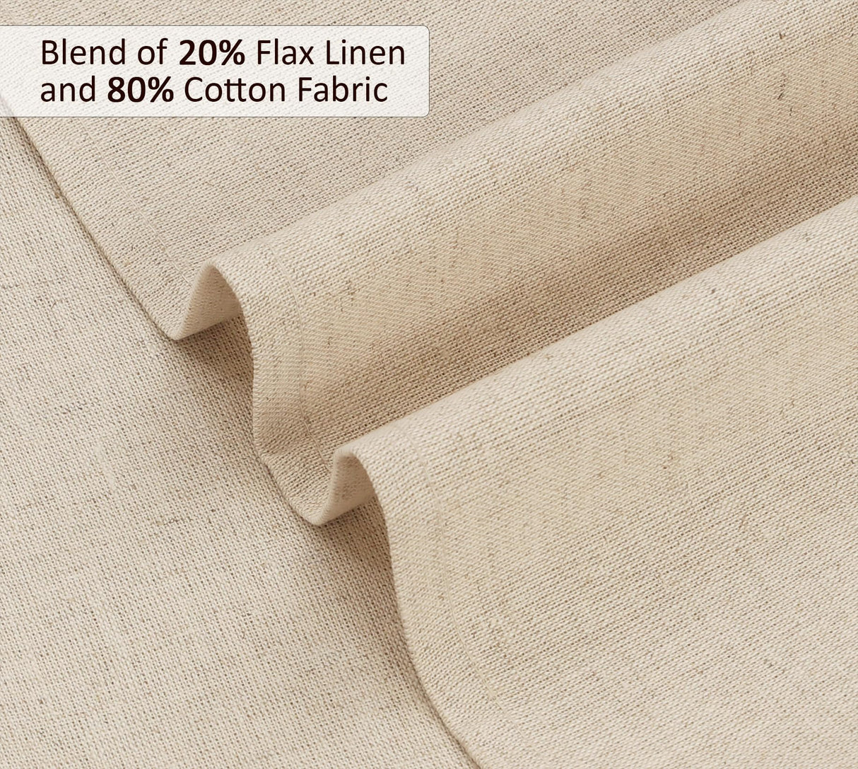 Ruvanti Linen Napkins Set of 12, 18x18 Cloth Napkins, Cotton Linen Blend Napkins Cloth Washable, Soft, Reusable Dinner Napkins for Wedding, Parties, Christmas, Thanksgiving, Everyday Use - Natural