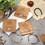 Ecation 30 Sets Horse Bracelets Gift Horseshoe Party Favors for Horse Lover
