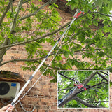 13ft Pole Saws for Tree Trimming, Lightweight Stainless Steel Tree Trimmers Long Handle Pruner, Tree Pruner Extendable, Manual Pole Cutter for Yard Garden Patios Trees Branches Cutting
