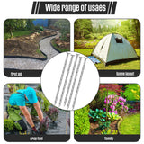 Nuenen 225 Pack 6 Inch Spiral Metal Landscape Spikes Artificial Turf Stakes Galvanized Grass Nails Heavy Duty Landscape Edging Anchoring Spikes for Artificial Turf Weed Barriers Paver Carpentry Tent