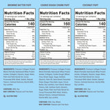 Built Bar, Puff Protein Bars, Variety Pack, Collagen, On-the-go Snacks, Breakfast Bar, Mixed Sampler, 12 Pack