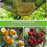 Garden Mesh Netting 10x50 FT - Heavy Duty Bird Net, Mesh Pest Barrier Reusable Ultra Fine Deer Fence Netting Crops Row Cover Raised Bed Protect Fruits Flower Vegetables from Bird Deer Squirrel