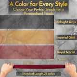 African Net Sponge – Exfoliating Long Nylon Bath Cloth, 3 Pack, Durable Body and Back Scrubber, Dead Skin Remover for Women and Men, Quick Dry, Luxury Skin Care (Black, Yellow, Burgundy)